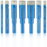 7 mches diamantes sches pour scie  trous 5 / 6 / 8 / 10 / 12 / 14 / 16mm refroidies  la cire pour ...