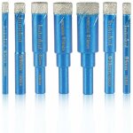 7 mches diamantes sches pour scie  trous 5 / 6 / 8 / 10 / 12 / 14 / 16mm refroidies  la cire pour ...