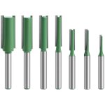 7 pcs fraise droite � queue 6 mm, defonceuse pour bois, carbure de tungst�ne, outil de travail, routeur ...