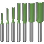 7 pièces 6 mm queue fraise defonceuse, fraise droite, fraise à bois fraise extra - longue, mèches carbide ... 7 pièces 6 mm queue fraise defonceuse, fraise droite, fraise à bois fraise extra - longue, mèches carbide ...