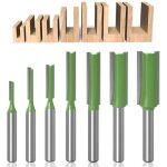 7 pi�ces fraise droite defonceuse, 6 mm queue fraise defonceuse, m�ches carbide router bits, pour bois ...