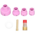 7 pi�ces kit de buse en c�ramique n � 24 / 16 / 14 / 12 embouts de sablage � l'air tasses de sablage ...