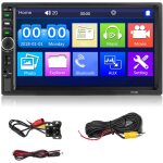 7 pouces double din autoradio r�cepteur 2 din autoradio autoradio �cran tactile bt mp5 lecteur avec cam�ra ...