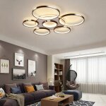 Gojoy - 7 - tte de luxe dimmable lustre led lumire plafonnier pour salon et chambre
