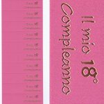 70 cartes de v?ux fuchsia prdcoupes pour 18e anniversaire, v?ux imprimables pour dix - huit ans