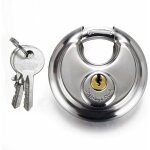 70 mm grande distribution cadenas en acier inoxydable forme ronde gteau lock entrept porte disc chane ...