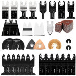 72pcs accessoires pour outils oscillants, professional lame outil multifonction kits coupe bois / m�tal ...