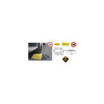 Ralentisseur speed70, 400x250x70mm, jaune / noir set mtallurgie 758136896