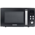 Severin - 7752 micro - ondes noir 900 w fonction grill, fonction chaleur tournante
