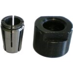 Bague avec collier �lastique d=8mm ? accessoire pour d�fonceuse ? prise stable pour fraisage et per�age ...