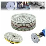7pcs 5 pouces 50 - 3000 grain diamant tampon de polissage disque de pon�age pour marbre verre de granit ...