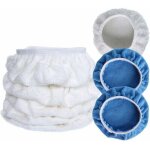 7pcs 9 - 10' microfibre peluche voiture polissage polisseuse pilation bonnet tampon de polissage couverture ...
