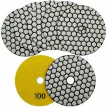 Memkey ? lot de 7 disques diamant 100mm ? polissage � sec pour marbre, granite, b�ton ? �limination de ...