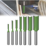 7pcs fraise droite � queue de 6 mm ouylaf fraise droite defonceuse, pour bois carbure de tungst�ne outil ...