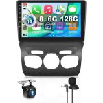 ?8 c?ur 6 + 128g? hodozzy carplay autoradio pour citron c4l c4 ds4 2013 - 2017, 10 pouces ecran tactile ...
