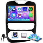 8 c?urs 4 + 64g autoradio pour renault clio 4 2012 - 2018 sans fil carplay android auto, 9'' �cran tactile ...