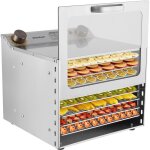 8 tages dshydrateur alimentaire en acier inoxydable, dshydrateur alimentaire avec rgulateur de temprature ...
