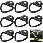 Lot de 8 anneaux d'arrimage robustes pour bateaux, camionnettes, camions, entrepts