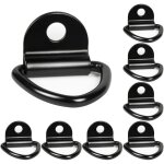 8 pcs crochets d'arrimage pour anneau en d noir pour avec support kayaks bateaux cano? pendentifs remorques ...