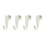 8 pcs crochet en porte, crochets en forme de s, acier inox patere crochets de porte, patre salle de ...