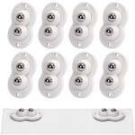 8 pcs petite roulettes pour meubles adhsives transfert  double balle rotation  360 degrs roue universelle ...