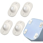 8 pcs roulettes pivotantes autocollantes roulettes de meubles poulie de bo�te de rangement roulettes ...
