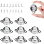 8 pcs transfert  billes roulettes en nylon  rouleaux units transfert  billes rotation  360 degrs ...