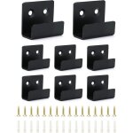 8 pi�ces crochets mural robustes avec vis, support robuste en acier inoxydable pour afficher les carreaux ...