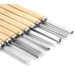 8 pi�ces ensemble de ciseaux de tour � bois hss ensemble de ciseaux de tournage en bois outils de tournage ...