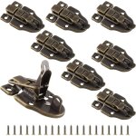 8 pi�ces fermoir loquet � bascule r�tro loquet � ressort avec vis boucle de valise loquet verrous pour ...
