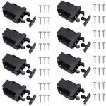 8 pi�ces loquets � lib�ration tactile loqueteau pousse lache loquets de porte non magn�tiques pour placard ...