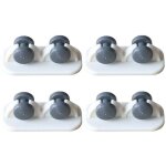 8 pi�ces mini roulettes auto - adh�sives petit roulettes collant plastique pour meubles bacs chariot ...