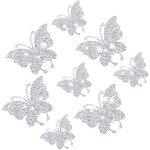 8 pièces papillon cristal autocollants de voiture, papillon décalques de décoration de voiture en paillettes, ... 8 pièces papillon cristal autocollants de voiture, papillon décalques de décoration de voiture en paillettes, ...