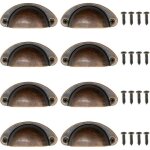 8 pièces de poignées à l'ancienne, poignées de meubles antiques, poignées de tiroirs semi - circulaires, ... 8 pièces de poignées à l'ancienne, poignées de meubles antiques, poignées de tiroirs semi - circulaires, ...