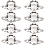 8 pi�ces pontet inox, anneau arrimage, anneau arrimage remorque, pour l'arrimage chargement des remorques, ...