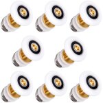 8 pi�ces roulette porte coulissante douche 20mm en laiton roulette pour rouleau pour remplacement de ...