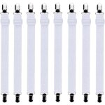 8 pi�ces tendeurs de drap housse lit r�glable 60 � 200 cm universel blanc