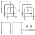 8 pi�ces u - boulons carr� boulons en u, 70 x 110 mm u - bolts en acier inox, u - boulon m8 avec �crou ...