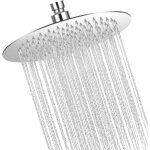 8 pouce / 20cm tete de douche rond pomme de tete de douche t�te de douche pluie, t�te de douche en acier ...