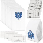 8 sacs � poussi�re compatible avec miele aspirateur, adapt�s aux aspirateurs miele gn s�rie s2 s5 s8, ...