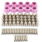 80pc / set buses d'�lectrode � plasma consommable pour coupeur de plasma �lectrode accessoire fit consommables ...
