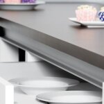 Emuca - 8160014 kit de 2 profils sup�rieurs gola pour meubles de cuisine, longueur 2, 35mm, avec accessoires, ...