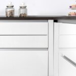 Emuca - 8160114 kit de 2 profils centraux gola pour meubles de cuisine, longueur 2, 35mm, avec accessoires, ...