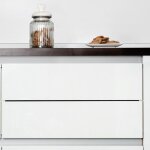 Emuca - 8160162 kit de 2 profils centraux gola pour meubles de cuisine, longueur 2, 35mm, avec accessoires, ...
