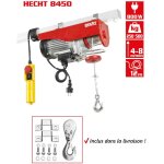 8450 treuil lectrique capacit jusqu' 500kg hauteur de levage 6 - 12m 800 watts - hecht