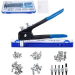 86pcs pince � insert filet�, m3 m4 m5 m6 m8 pince a sertir ecrou, pince �crou a riveter et 5 mandrins, ...