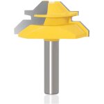 8mm 45 degr�s verrouillage lock mitre routeur bit fraise � rainurer pour coupe - bois 51mm diam�tre coupe ...