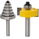 8mm tige fraise de d�fonceuse � feuillure routeur bit avec 6 roulements pour plusieurs profondeurs 28, ...