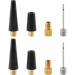 8pcs aiguille gonflage ballon adaptateur de pompe  pneu kit d'adaptateur de pompe  buse d'air pour ...