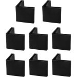8pcs casquette pieds chaise angle fer forme l patin meuble table embout capouchon corni�re protection ...